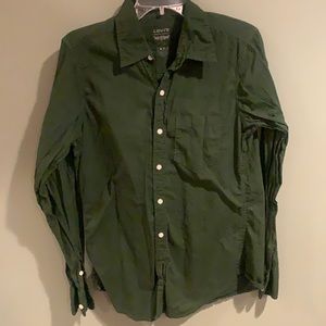 Levi’s S small casual button down dark green cotton shirt